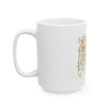 God Money Power Ceramic Mug — Edgy Religious Street Art Coffee Cup (11oz/15oz)