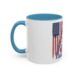 God, Money, Power Coffee Mug — Patriotic Street Art Accent Mug (11/15oz)