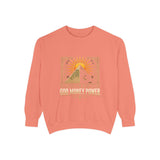Pyramid Sun Graphic Sweatshirt — Good Morning Power Vintage Vibe
