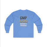GMP GOD Money Power Long Sleeve Tee — Inspirational Faith & Wealth Shirt