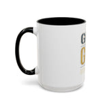 GMP GOD Money Power Accent Coffee Mug — Motivational Office Gift (11/15oz)