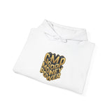 GMP "Good Money Power" Hoodie — Retro 3D Gold Logo Pullover