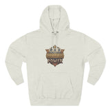 Hoodie — 'God Money Power' Vintage Emblem Fleece Hoodie