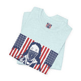 God Money Power Tee — Patriotic Bandana Saint Graphic T-Shirt