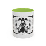God Money Power Accent Coffee Mug – Bold Streetwear Religious Graphic (11/15oz)