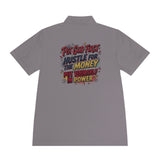 Motivational Polo Shirt — “Put God First, Hustle for the Money, Put Yourself in Power”
