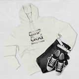 GMP God Money Power Hoodie — Metallic Text Graphic Fleece Hoodie