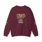 GMP 'God Money Power' White Crewneck Sweatshirt