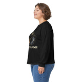 God Money Power Long Sleeve Tee — Inspirational Faith & Prosperity Graphic Shirt