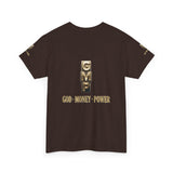 God · Money · Power Tee — GMP Gold Block Logo T-Shirt