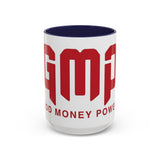 GMP Coffee Mug — Good Money Power Red Accent Ceramic Mug (11/15oz)