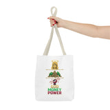 God Money Power Tote Bag — Christian Faith & Prosperity Graphic Tote