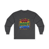 God Money Power Long Sleeve Tee — Inspirational Faith & Wealth Graphic Shirt