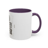 God Money Power Accent Coffee Mug – Inspirational Religious Typography Mug (11/15oz)