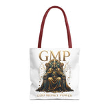 GMP 'Gold Money Power' Tote Bag — Luxurious King on Throne All-Over Print