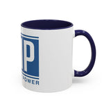 Coffee Mug — GMP (God Money Power) Blue Accent Ceramic Mug