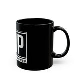 GMP Black Mug - 'God Money Power' Bold Logo Coffee Cup (11oz/15oz)