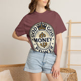 God Money Power T-Shirt — Crown Emblem Graphic Tee (God • Money • Power)