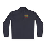Quarter-Zip Pullover — “Put God First, Hustle for the Money, Buy Yourself in Power” Christian Graphic