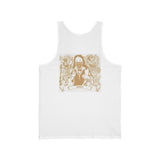Gold Vintage Music Muse Tank Top — 'MUSES' Graphic Sleeveless Tee
