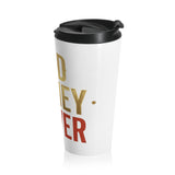Travel Mug — "God, Money, Power" Stainless Steel Insulated Tumbler