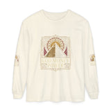 Long Sleeve T-Shirt — 'God, Money, Power' Pyramid Graphic
