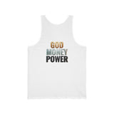 God Money Power Tank Top — Inspirational Faith & Wealth Graphic Tank