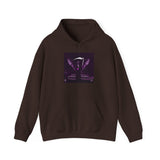 Angel Of Death Hoodie — Purple Gothic Angel Graphic Sweatshirt