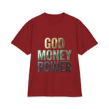 God Money Power T-Shirt — Bold Faith & Hustle Graphic Tee