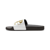 Youth Slides — "GMP" Gold Money Power Logo Adjustable Strap Sandals
