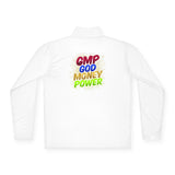 Quarter-Zip Pullover — "GMP God Money Power" Colorful Graphic