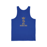 Gold Money Power Tank — Crown & Microphone Graphic Sleeveless Top