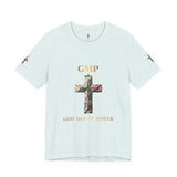 God Money Power Cross Tee — Christian Faith Graphic T‑Shirt