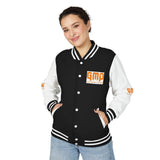 Letterman Jacket — "GMP (God Money Power)" Red & White Varsity Jacket