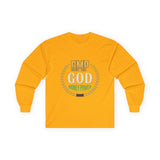Money Power Long Sleeve Tee — “GMP GOD” Laurel Graphic