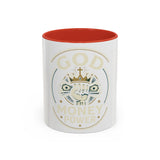 God, Money & Power Coffee Mug — Faith-Inspired Crown & Cash Design (11/15oz)