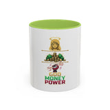 God Money Power Accent Coffee Mug – Inspirational Faith & Wealth Design (11/15oz)