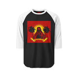 Raglan Shirt - 'Good Vibes Only' Tropical Sunset Graphic