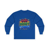 God Money Power Long Sleeve Tee — Inspirational Faith & Wealth Graphic Shirt