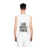 God Money Power Basketball Jersey — Streetwear Sacred Icon Tank