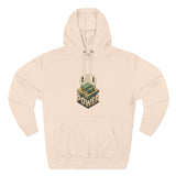 God Power Hoodie — Retro 3D Faith Graphic Fleece Hoodie
