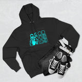 God Money Power Hoodie — Religious Statement Pullover with Bold Typography