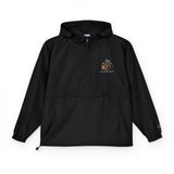 Packable Anorak Jacket – Lightweight Orange Windbreaker with Chest Logo