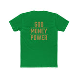 God Money Power T-Shirt — Crown & Fist Graphic Tee