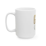 GMP Ceramic Mug — Gold "God Money Power" Inspirational Coffee Cup (11oz, 15oz)
