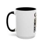 God Money Power-Coffee Mug — Skull Crown Gothic Accent Mug (11oz & 15oz)