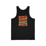 GMP God Money Power Graphic Tank Top — Bold Retro Typography Summer Tank