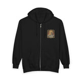 God Money Power Zip Hoodie — Vintage Inspirational Faith & Prosperity Sweatshirt