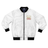 God Money Power Bomber Jacket — Motivational Statement Men's Bomber
