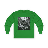 Angel Of Death Long Sleeve Tee — Dark Fantasy Angel & Serpent Graphic